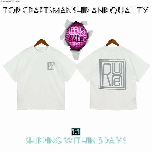

men's t-shirts craftsmanship rhude womens summer fashion designer street casual short sleeve beach style tees cotton printing 92d9g, White;black