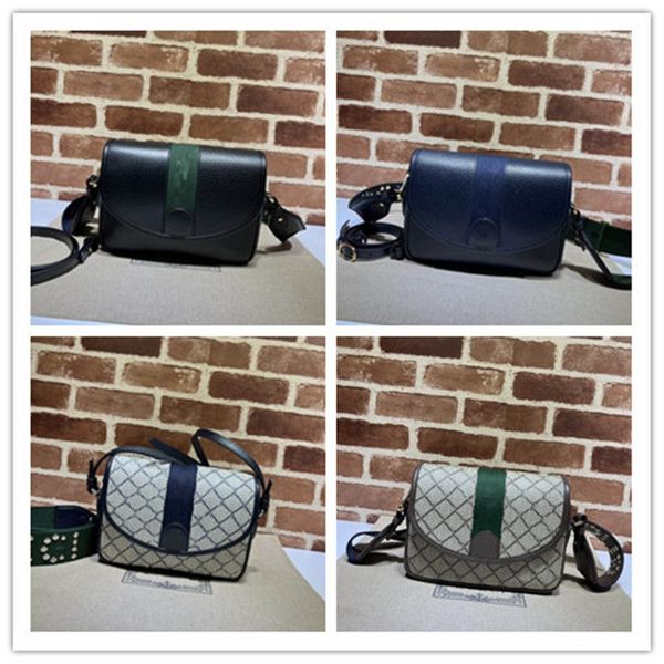 

2023 new fashion designer luxury ophidia cross body bag web sherry line shoulder bag beige stripe navy canvas leather 7a quality
