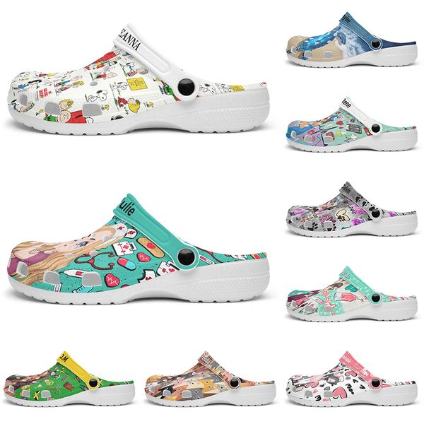 

Customized beautiful and comfortable fashionable clean Glossy Diy shoes for men and women's indoor slippers 39-101898