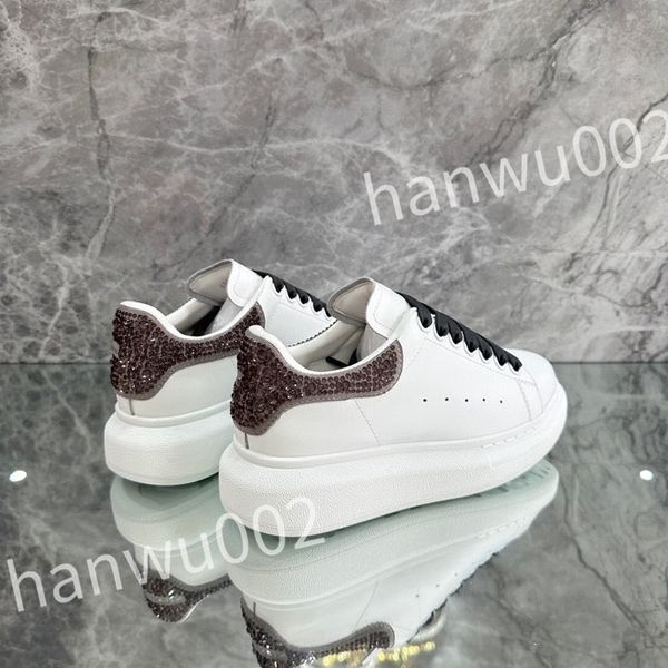 

2023 new casual shoes travel fashion white sports trainers women lace-up sneaker leather flat bottom designer shoe lady sneakers, Black