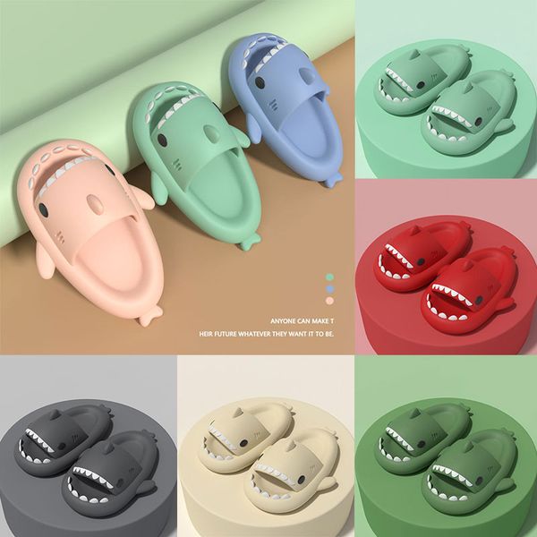 

men women shark slippers summer sandals home anti-skid solid color eva couple shoes cool orange outdoor indoor household funny slipper sanda, Black
