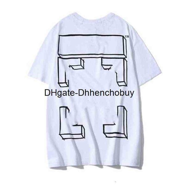 

men off t shirts summer fashion white short sleeve arrow women lovers t-shirt print letter x the back, White;black