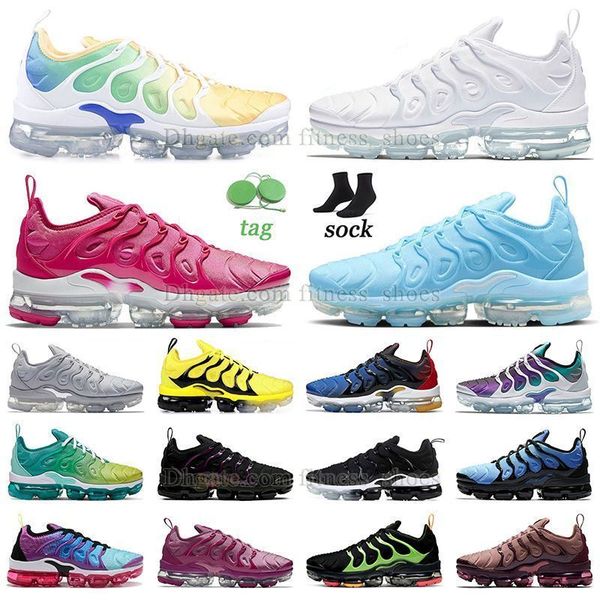 

luxury tn plus running shoes retro light menta triple white pink university blue mens womens trainers snekaers lemon lime bumblebee cool gre
