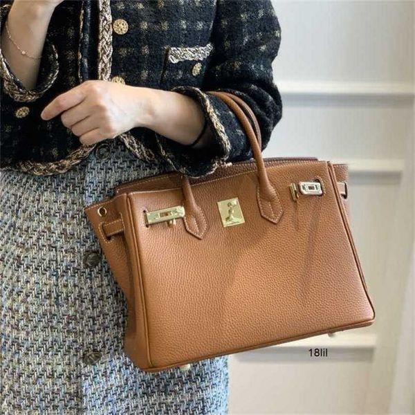

designer herms bags birkin bychanceshop high end custom leather earthy yellow platinum bag single shoulder messenger women's handbag 5a