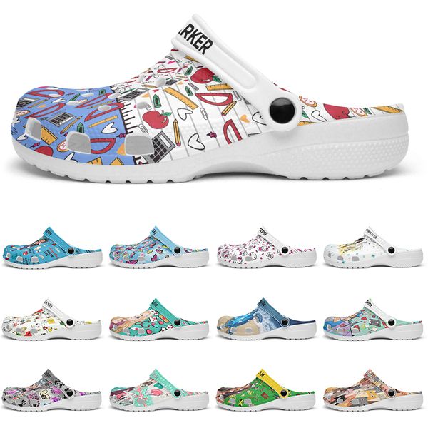 

Customized beautiful and comfortable fashionable clean Glossy Diy shoes for men and women's indoor slippers 40-96541