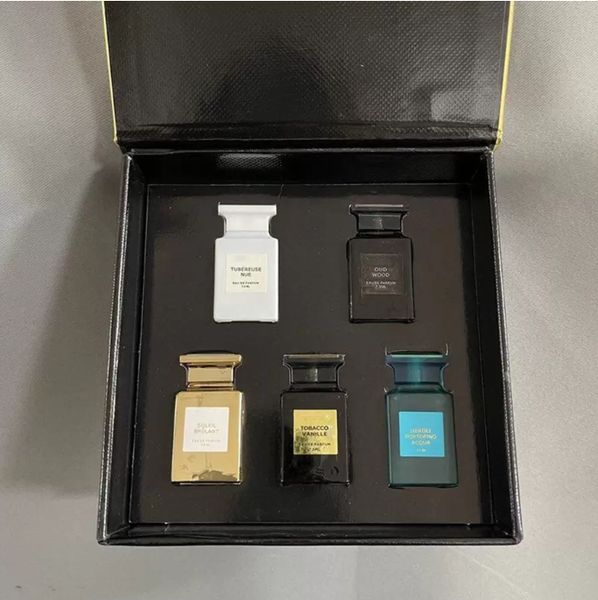 

men women perfume sets fragrance 4/5 bottles 7.5ml edp oud wood lost cherry rose prick spray parfum designer perfumes