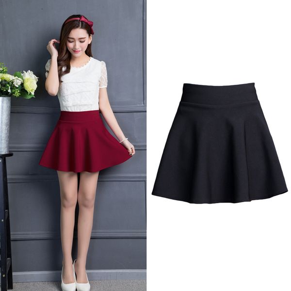 

skirts korean version pleated tight fitting high waisted thin elastic black tight fitting suit plus size s-5xl 230406