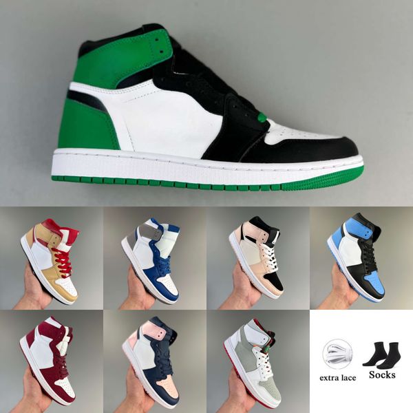 

2023 jumpman 1 basketball shoes men 1s lost found true university blue hyper royal panda dark mocha bred shadow smoke grey women sports snea