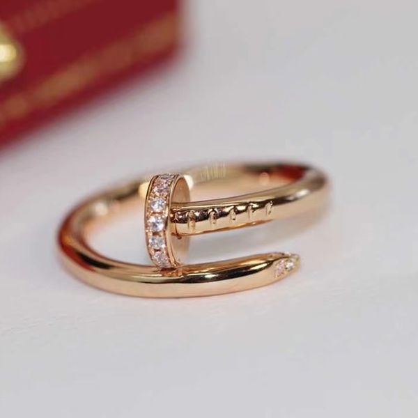 

diamond designer ring silver love band ring stones design screw jewelry couple lover silver gold rings with original bag men womens ring rin, Slivery;golden