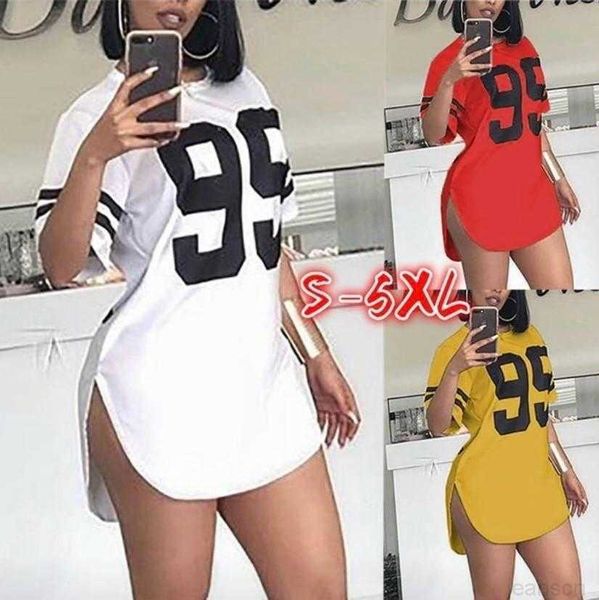 

women's blouses shirts 2023 spring and summer round neck digital printing split short sleeve t-shirt for women, White
