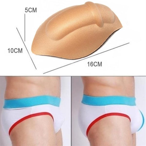 

underpants bulge cup pads sponge enhancing men underwear briefs pad magic buttocks removable push up222r, Black;white