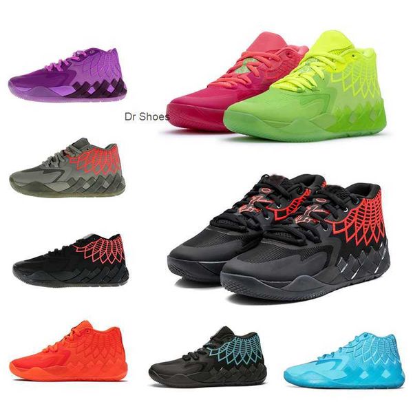

lamelo 2023 ball mb-1 men women basketball shoe green black red blue rick morty mens trainer breathable comfortable sport sneakers 36-46
