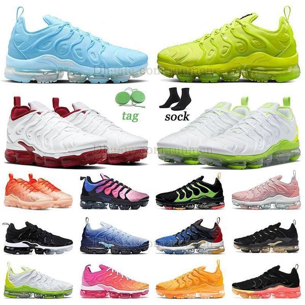 

2023 running shoes retro tn plus university blue orange gradient tennis ball white volt mens womens sneakers cherry bleached coral universi