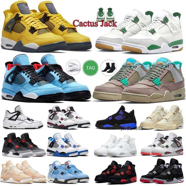 

men women black basketball shoes 4 4s jumpman designer og black canvas cat university blue sail red thunder metallic purple sports sneakers