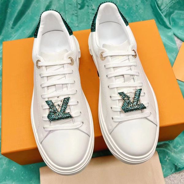 

crystals time out sneakers women men shoes genuine leather floral rubber sole woman casual shoe size 35-45 03, Black