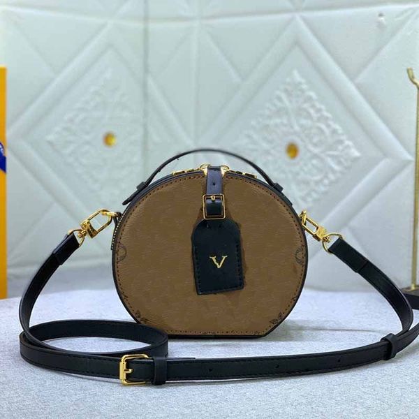 

presbyopia handbag circular tote bags mini ladies designer bag leather metal v logo shoulder crossbody bag fashion printed woman's purs, Black;red