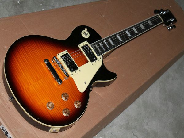 

factory guitar custom shop vintage sunburst burst lp electric guitar mahogany body music guitar