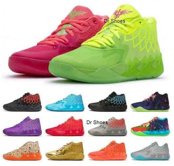 

2023 mb.01 lamelo ball mb-1 men women basketball shoe green black red blue rick morty mens trainer breathable comfortable sport sneakers lam