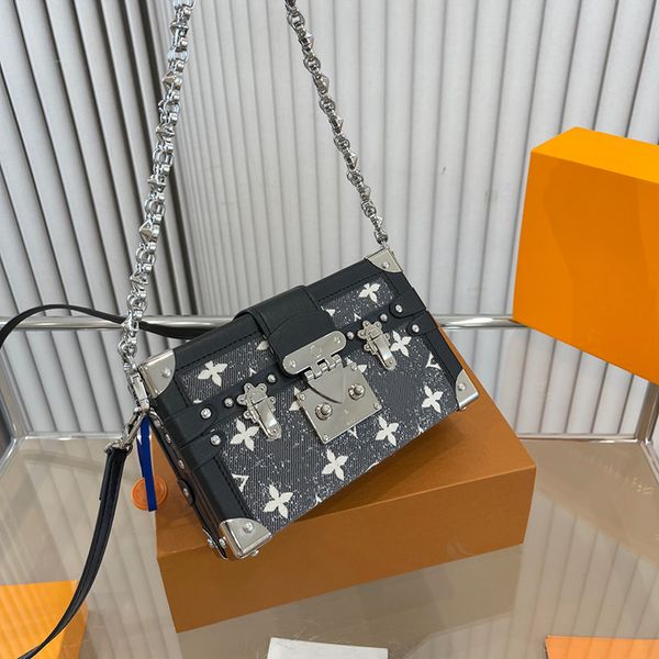 

23ss women luxurys designers classic totes bags pochette handbag denim imprint flowers detachable messenger bag messenger ladies wallets pou