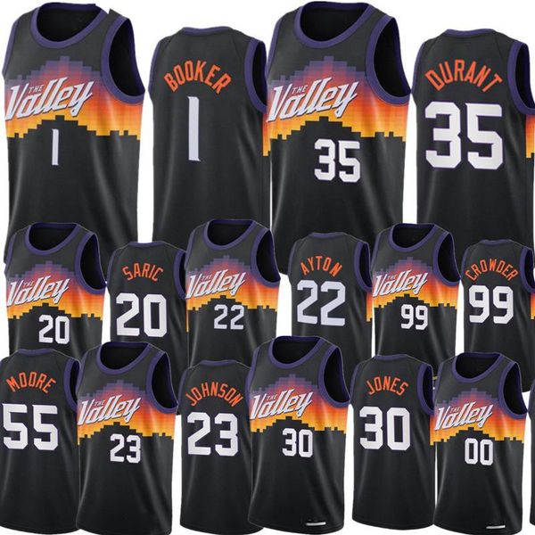 

the valley jersey black city kevin durant devin booker basketball jerseys edition chris paul deandre ayton josh okogie terrence ross warren, Black;red
