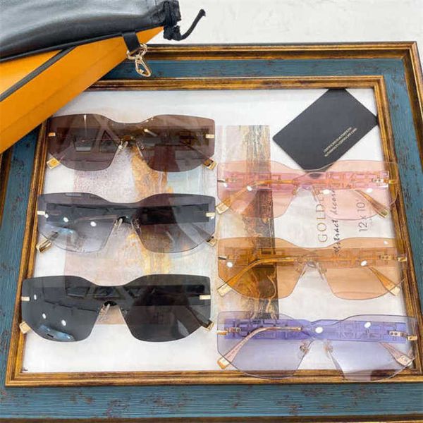 

fashionable luxury outdoor sunglasses fengins tide f family frameless one-piece lenses net red same fe40066, White;black