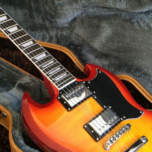 

guitar production plant custom tiger pattern standard electric guitar