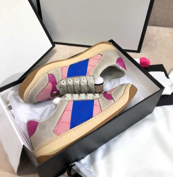 

2021 wholesale designer shoes screener men sports shoes ace green red stripe ggity casual shoes for women, Black