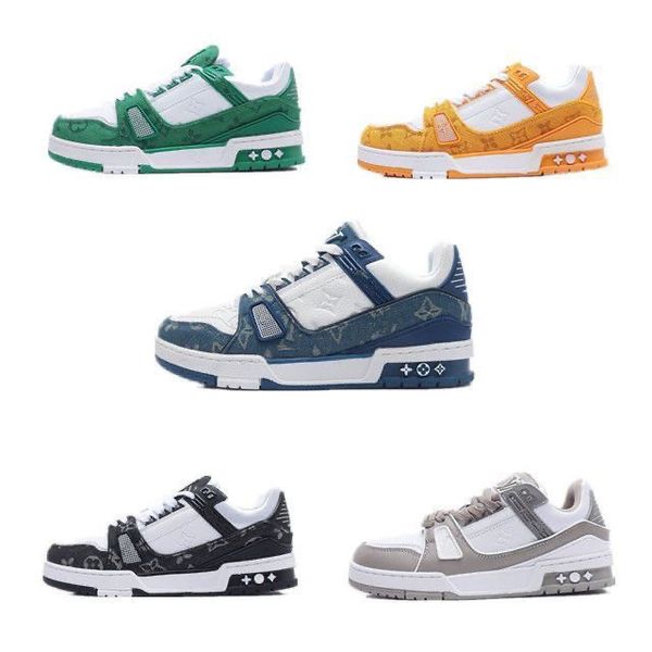 

designer luis sneaker virgil trainer casual shoes calfskin leather abloh letter overlays platform sneakers dhgate trainers luxury running sh, Blue;gray