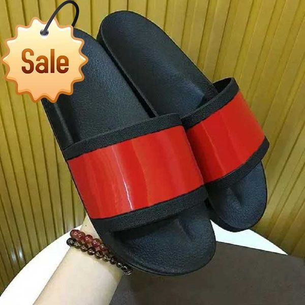 

slippers designer slides mens women summer sandal beach slide flat platform ladies home fashion shoes flip flops striped tiger bee causal sl, Black