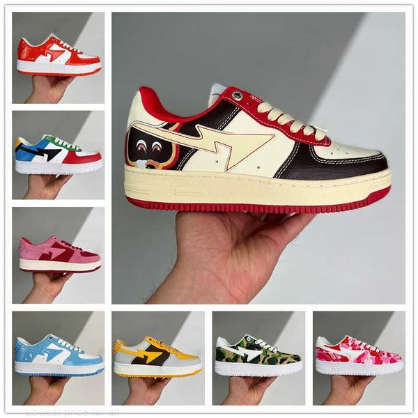 

bapestas baped sk8 sta mens running shoes sk8 bapesta designer camo black white green red orange camouflage men women trainers sports sneake