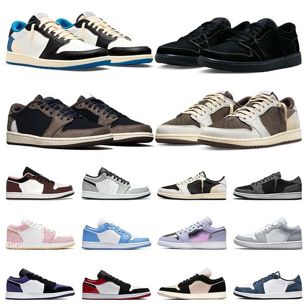 

basketball shoes 1 1s mens sneakers black phantom cactus jack reverse mocha fragment midnight navy court purple men women sports trainers