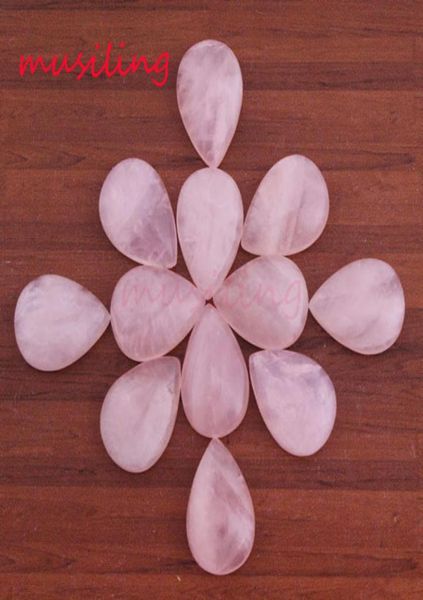 

10x14mm natural gem stone water drop flat beads diy for jewelry making rose quartz amethyst etc loose beads charms making accessor6012859, Black