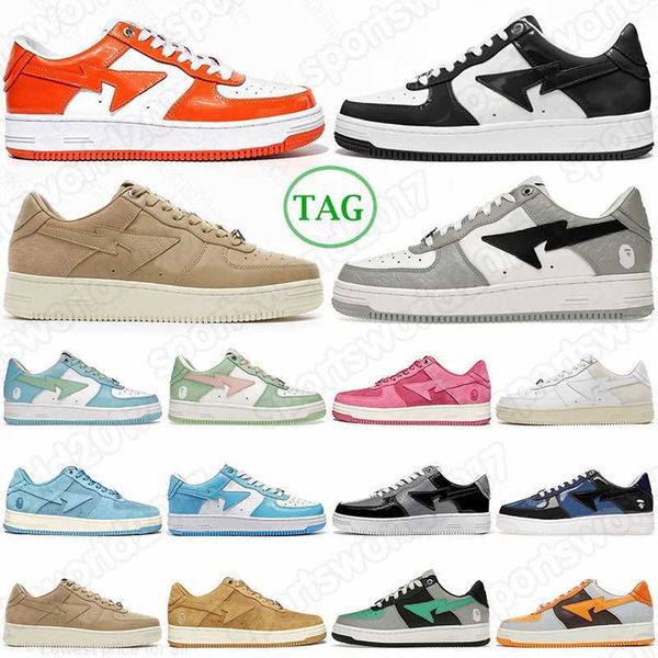 

bapesta bapestas baped sta casual shoes sk8 low men women black white pastel green blue suede pink camo combo mens womens trainers outdoor s