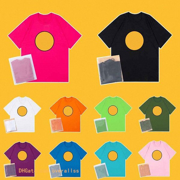 

basic t shirt for men women couple tees smiley face printing oversize version star short sleeve fashion trendy design t-shirt 40hx#, White;black