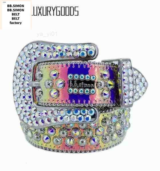 

bb belt designer 2022 simon belts for men women shiny diamond belt white cintura uomo boosluxurygoods 10002, Silver