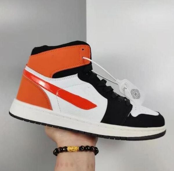

jumpman 1s mens sneakers trainers fashion og high leather casual outdoor zapatillas skateboarding sports shoes 36-44, Black