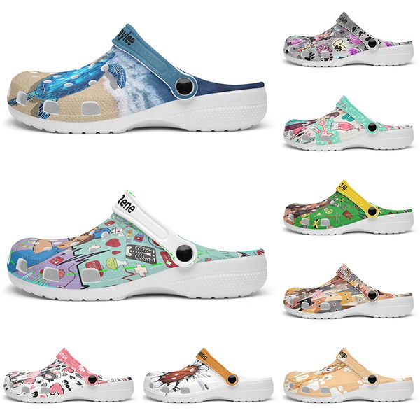 

Customized beautiful and comfortable fashionable clean Glossy Diy shoes for men and women's indoor slippers 39-102224