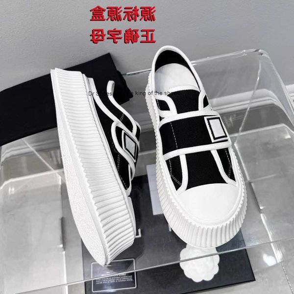 

designer shoes channel women sneakers autumn new style small fragrant biscuit shoes muffin thick bottom with raised canvas shoes women', Black