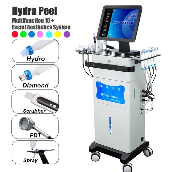 

beauty salon equiment microcurrent skin lifting hydromassage cold hammer hidrafacial hydro dermabrasion facial machine