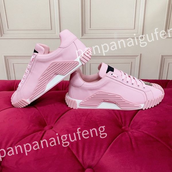 

new luxury calfskin women sneakers shoes white black leather trainers famous comfort outdoor trainers men's casual walking