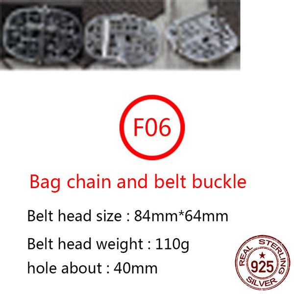 

f06 s925 sterling silver belt button head fashion cross flower versatile suit belt button personalized punk hip hop jewelry style gift for l