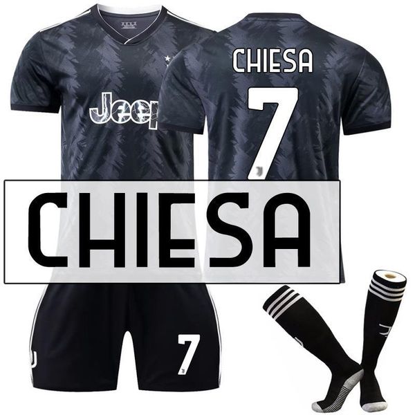 

soccer jerseys juvan away black no. 10 pogba 9 chiesa jr. 22 di maria no. 9 horwich football jersey, Black;yellow