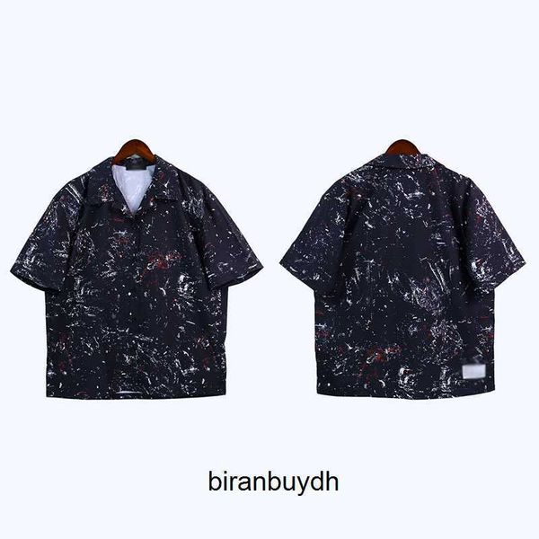 

men's t-shirts 2023 early spring new men's wear series personalized print summer loose casual beach style short-sleeved shirt, White;black