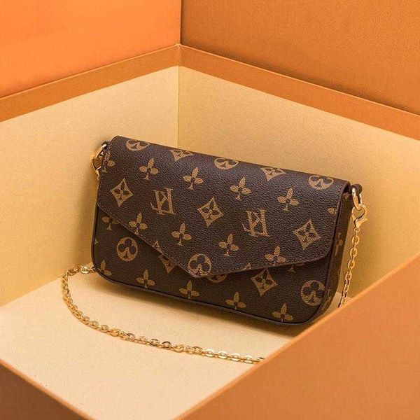 

designer tote 2023 old flower fashion bags three piece set shoulder bag m44823 womens crossbody purse messenger bags handbags flowers design