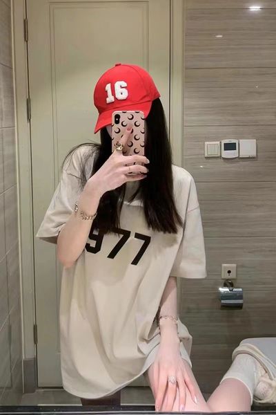 

6 mens womens designer sports t shirt summer cotton t shirt street wear 1977 clothing loose european size e1, White;black
