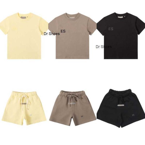 

kids clothing sets ess baby boys girls clothes designer summer luxury tshirts and shorts tracksuit children youth outfits short sleeve shir, White