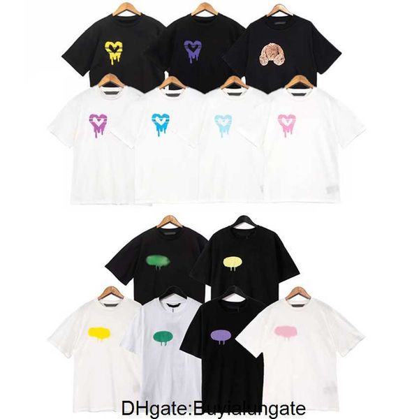 

palm summer angel designer womens t shirt mens tshirt white black printing t-shirt clothing spray letter short sleeve spring men women tshir