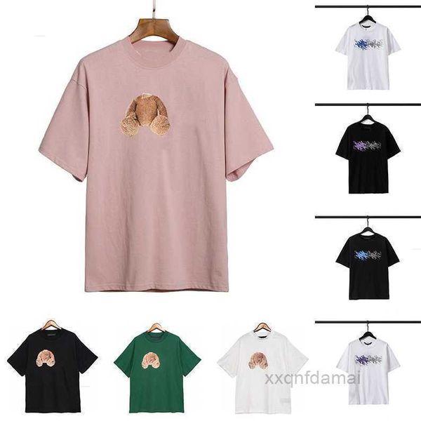

palms men t shirt designer mens bear short sleeve tshirts t-shirt man women womens shirts tee breathable quick dry causal angles jzyx, White;black