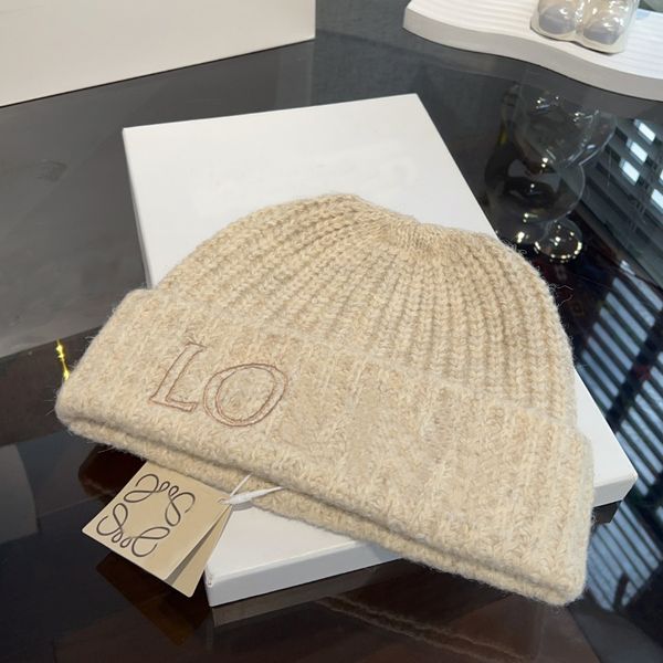 

Winter Bonnet Beanie Designer Hat Knitted Hat Beanie Men Women Autumn Witer Caps Thick Warm Beanies Casual Fitted High Quality Good high-quality s, Beige