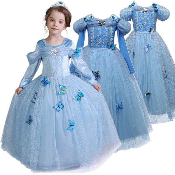 

girls dresses princess children christmas party costume for kids clothes fantasy ball wear up 230406, Red;yellow